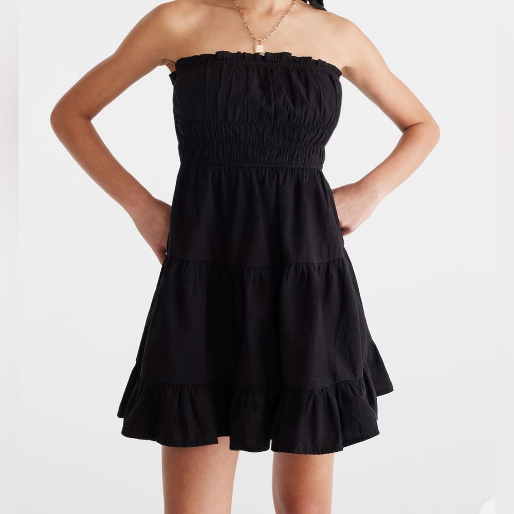 Aeropostale Black Strapless Sundress XS
